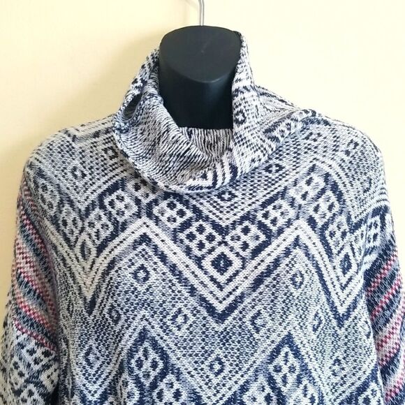 Mossimo Cowl Neck Poncho Sweater Sz small - Picture 3 of 7